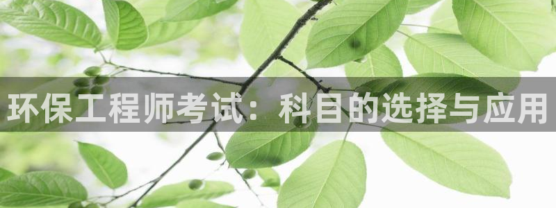 彩名堂网页：环保工程师考试：科目的选择与应用